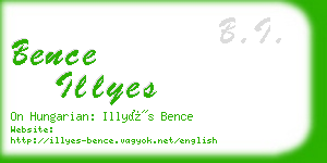 bence illyes business card